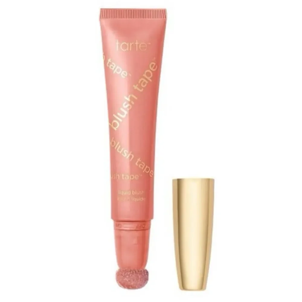 NEW tarte Blush Tape Liquid Blush Pink Dewy Glow Diamond Powder Cushion Tip .4oz